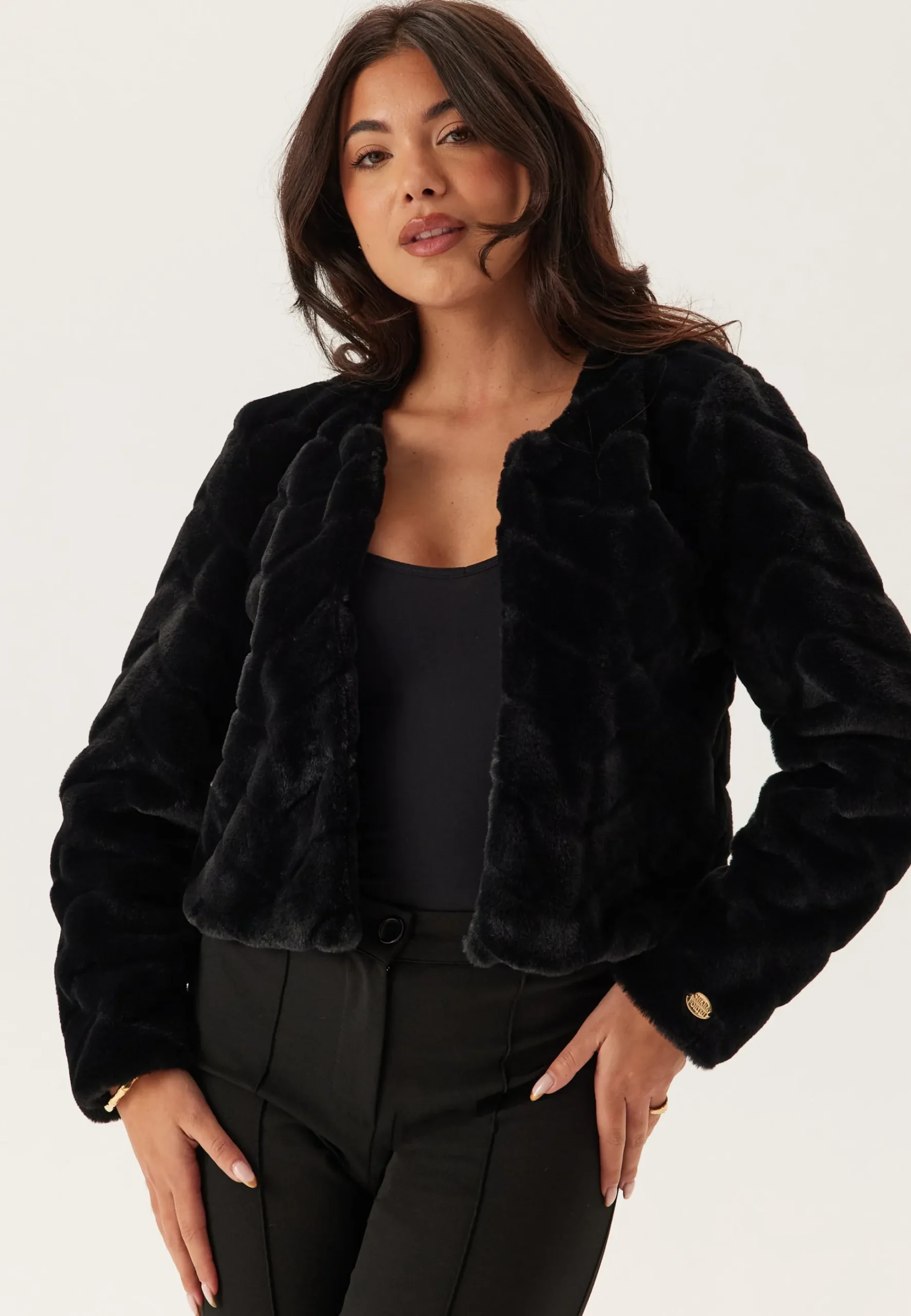 Short Party Faux Fur Jacket