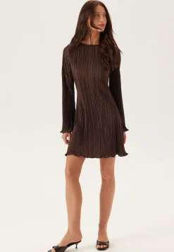 Short Pleated Frill Dress