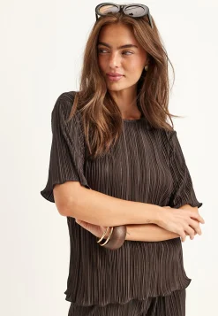 Short Sleeve Pleated Top