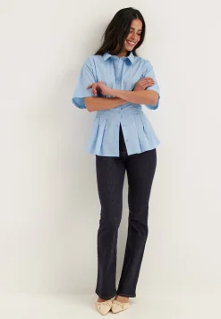 Short Sleeve Waist Shirt
