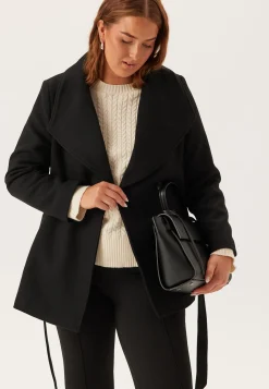 Short Wool Blend Coat