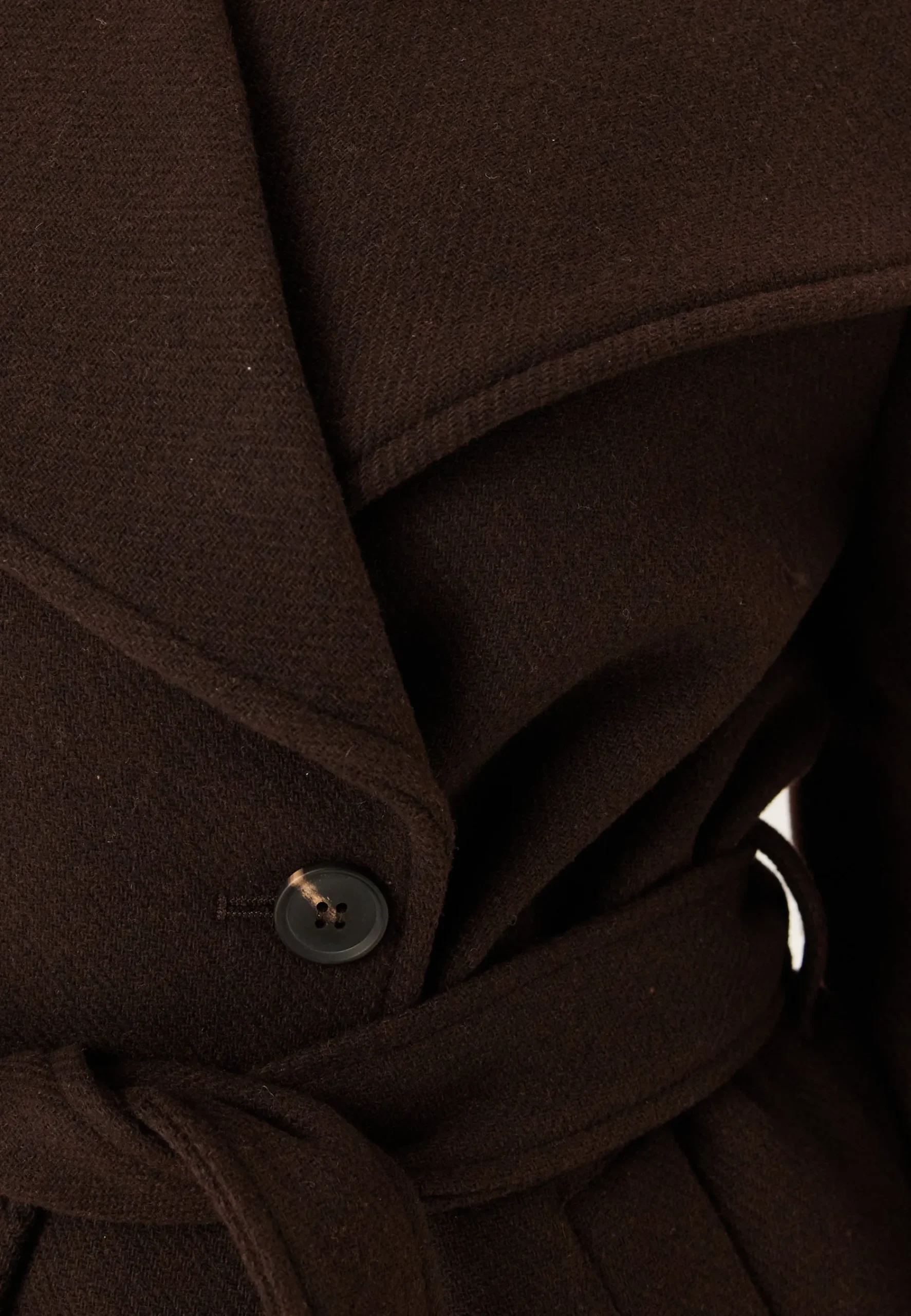 Short Wool Blend Coat