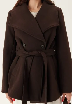 Short Wool Blend Coat