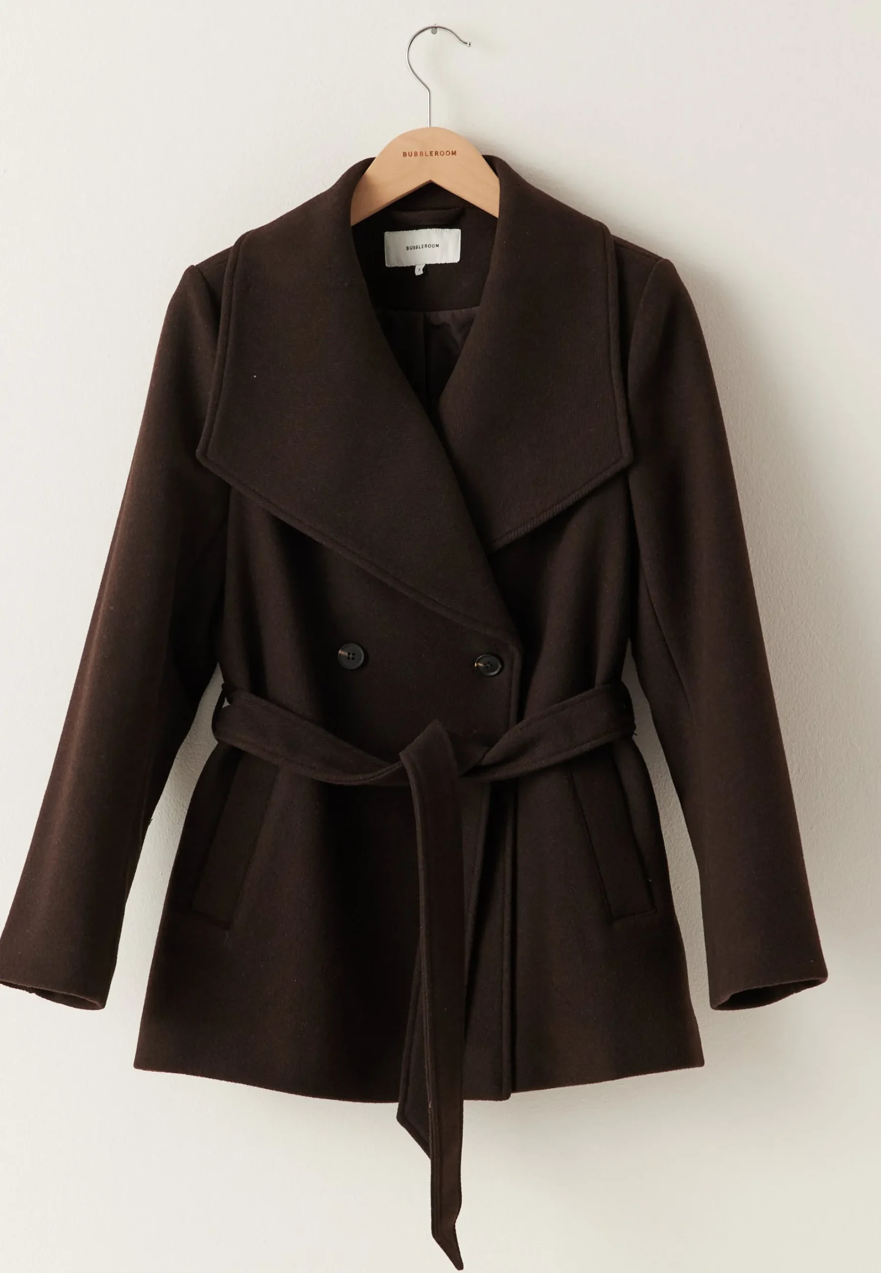 Short Wool Blend Coat