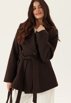 Short Wool Blend Coat