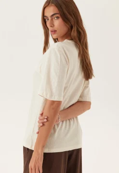 Slfada Ss Linen Blend Tee
