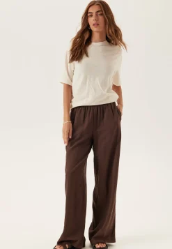 Slfada Ss Linen Blend Tee