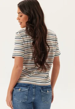 Slfessentail Striped Boxy Tee