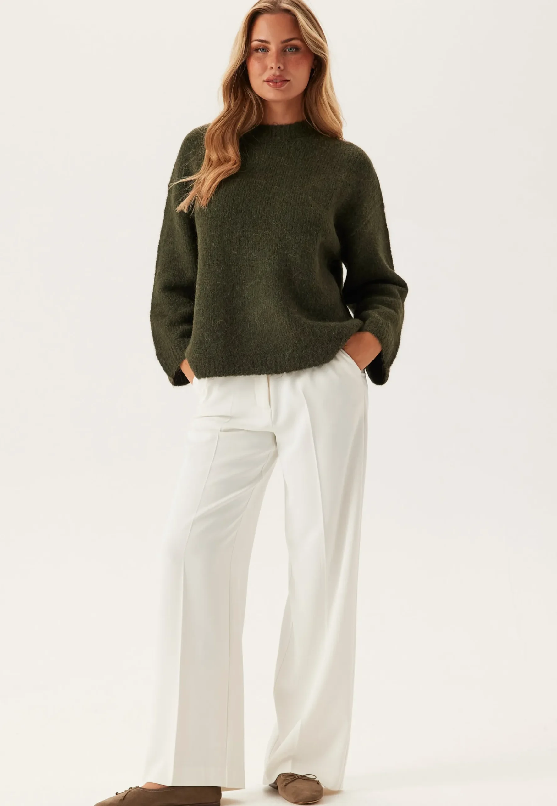 Slfgabriella Ls Knit New O-nec