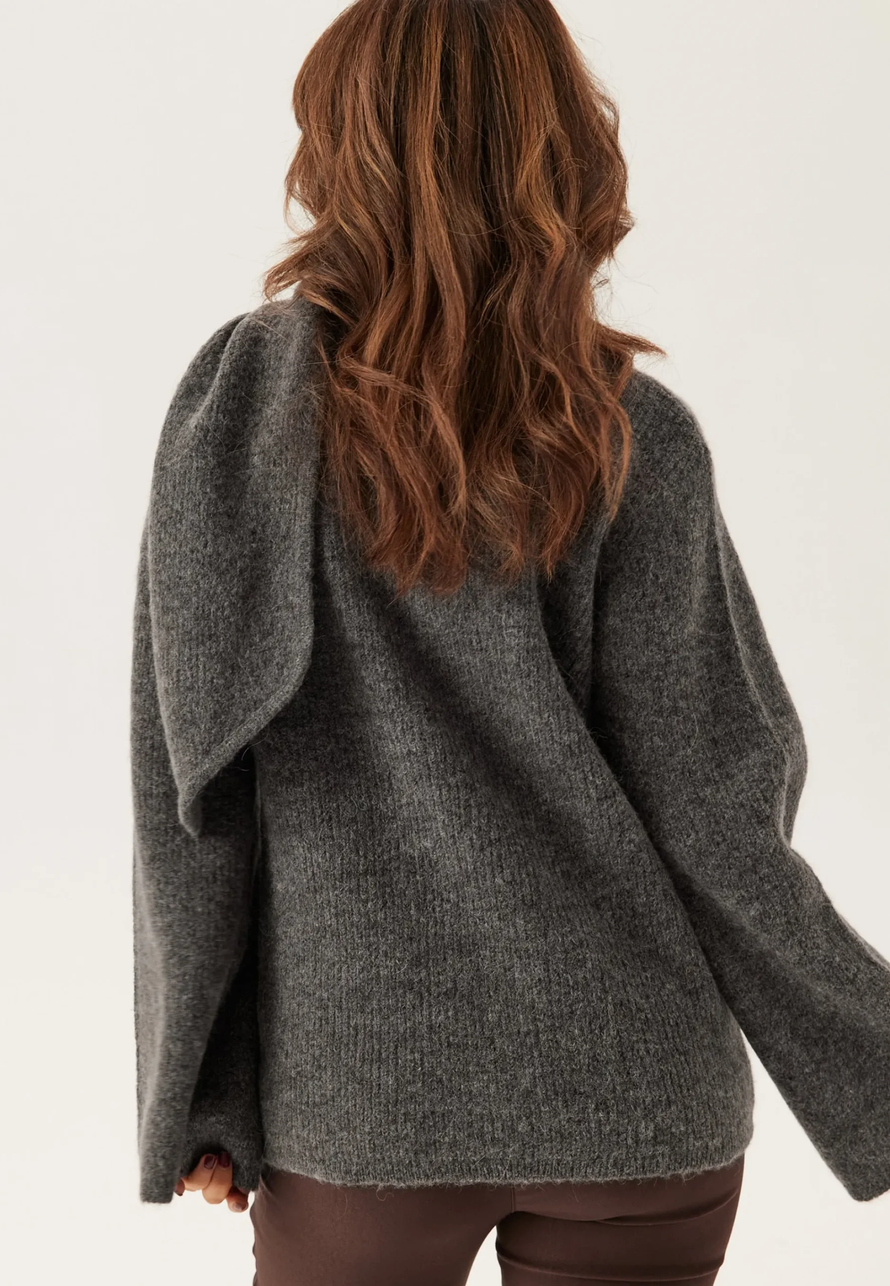 Slflulu Ls Bow Knit