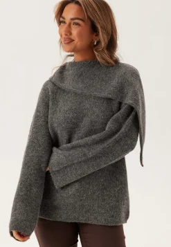 Slflulu Ls Bow Knit