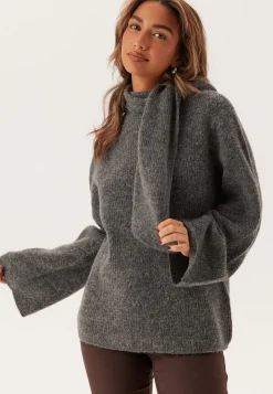 Slflulu Ls Bow Knit