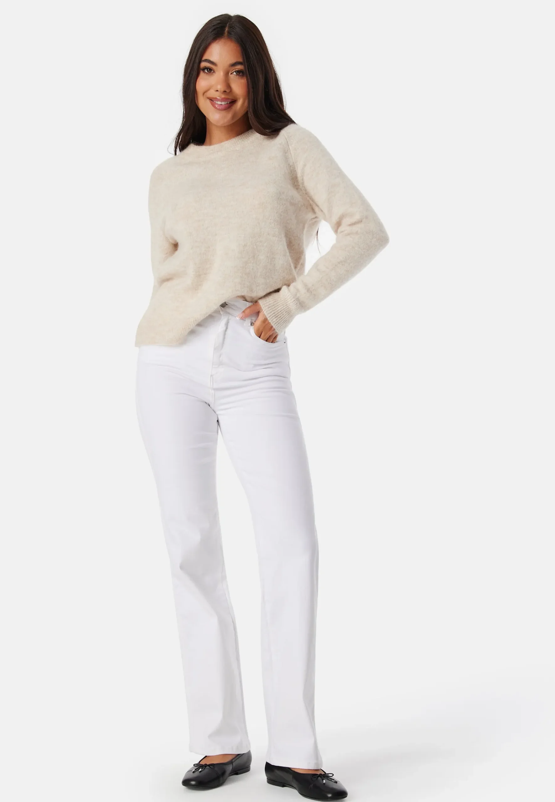 Slflulu LS Knit O-Neck