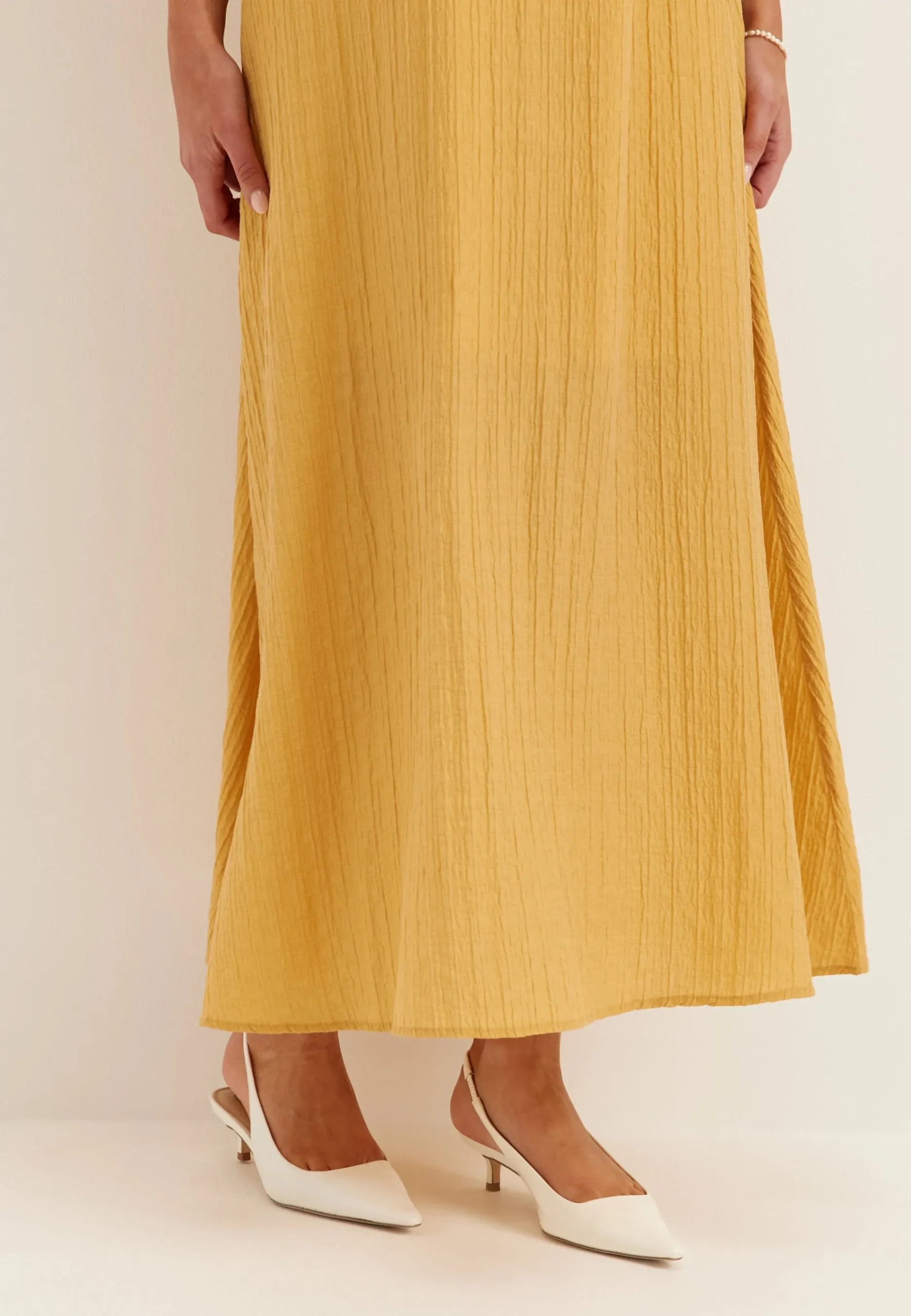 Slfmaddie Ss Closed Back Midi Dress