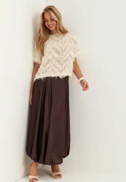 Slfmyline Ss Boat Neck Top