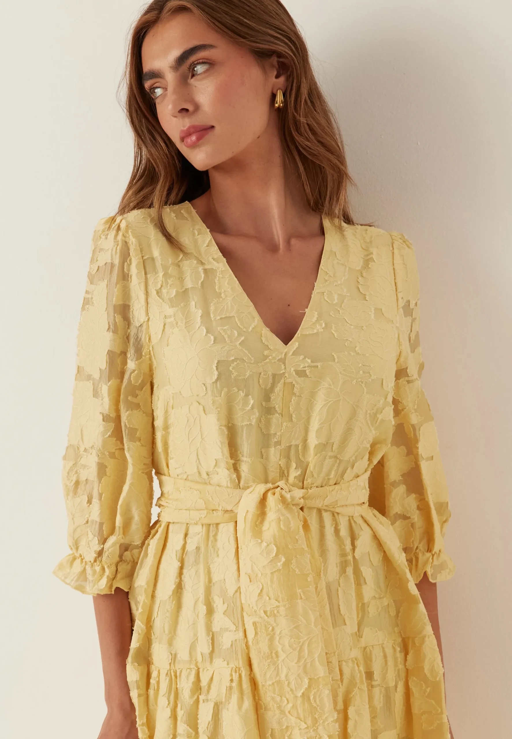 Slfsadie 3/4 Midi Dress