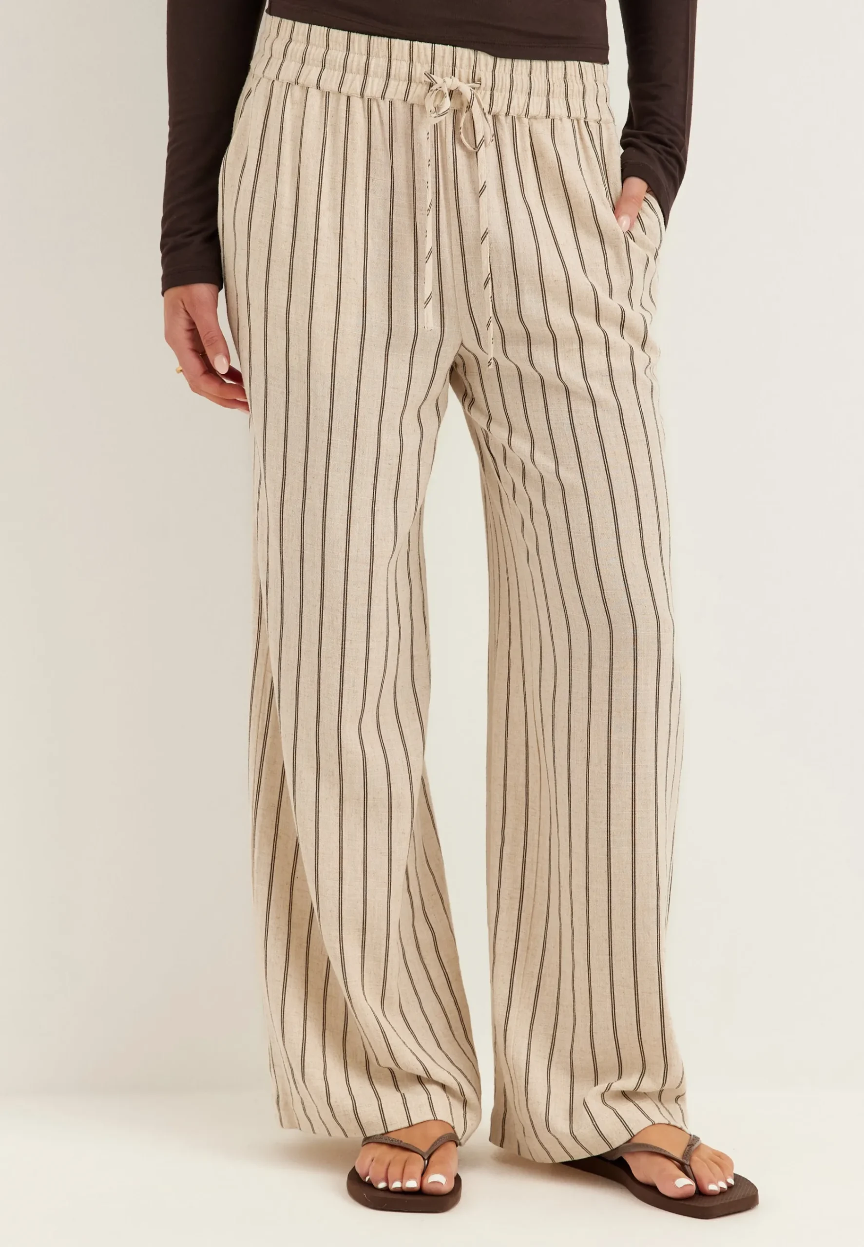 Slfviva-gulia Hw Striped Sun Pant