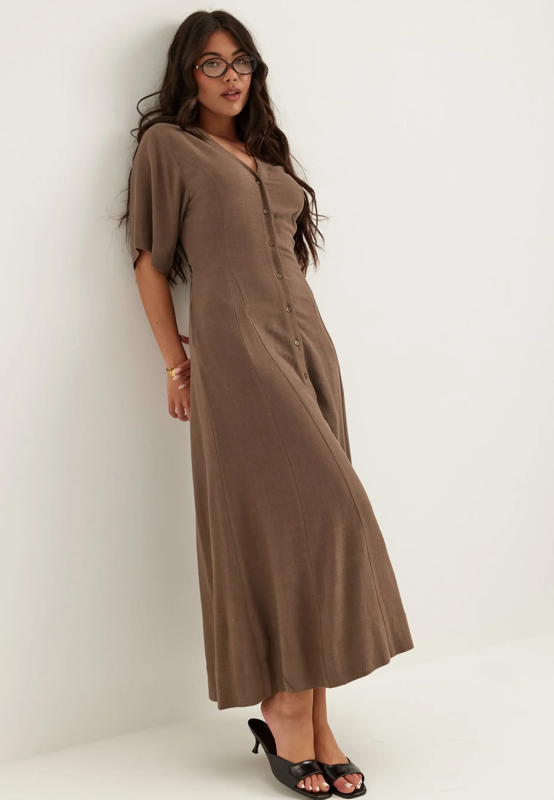 Slfviva Regular Linen Blend Dress