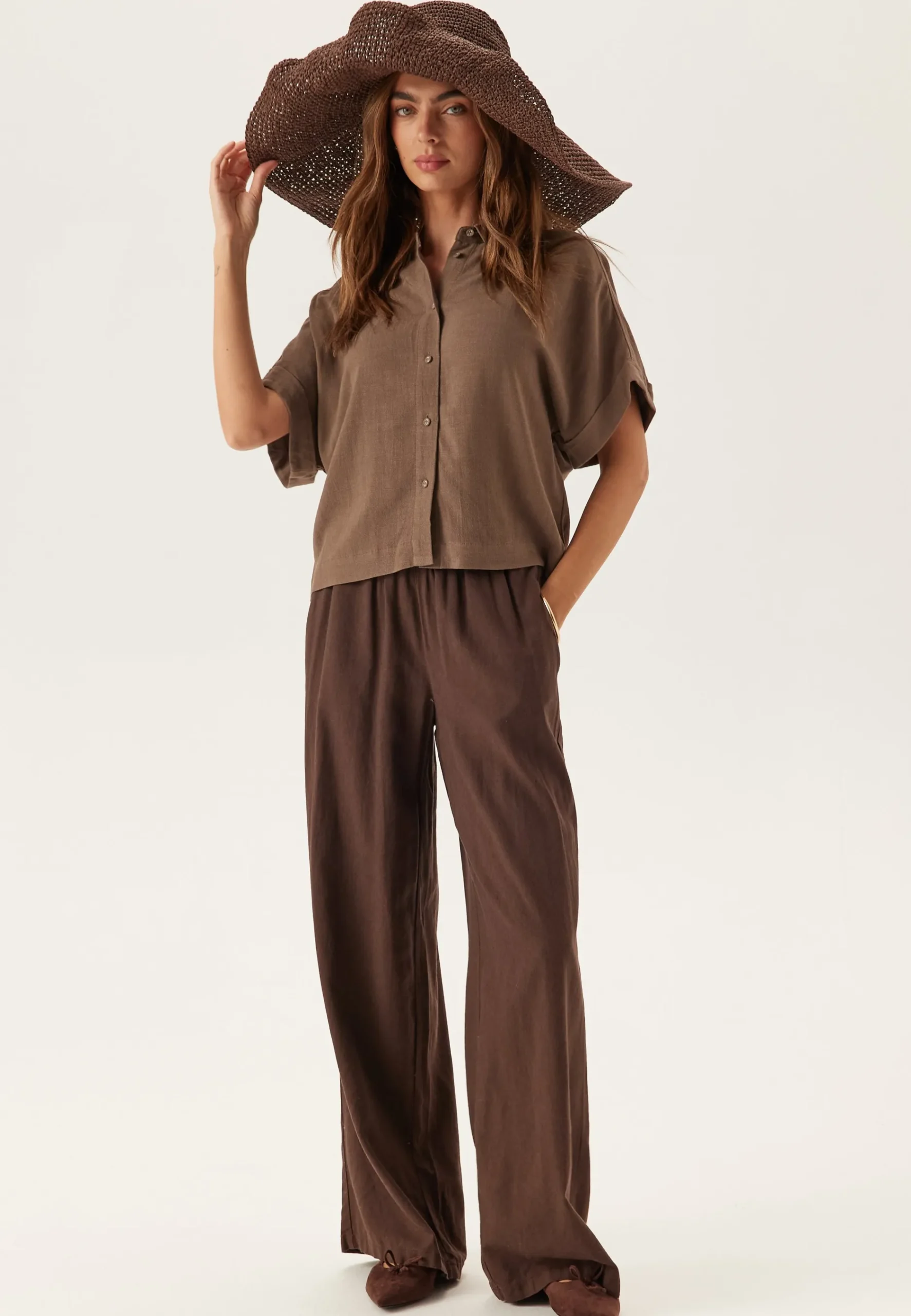 Slfviva Ss Cropped Sun Shirt