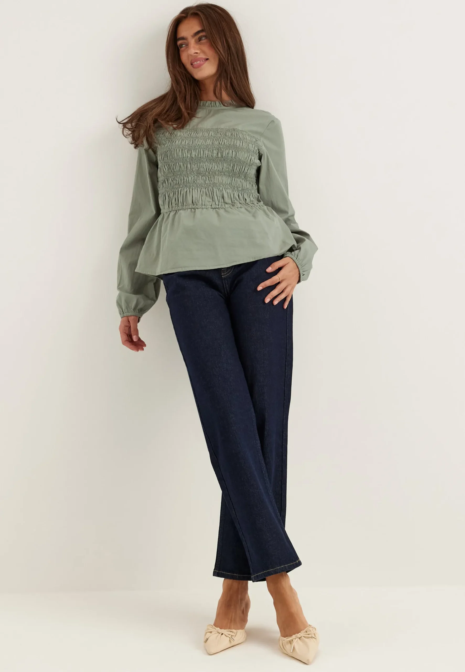 Smock Cotton Blouse