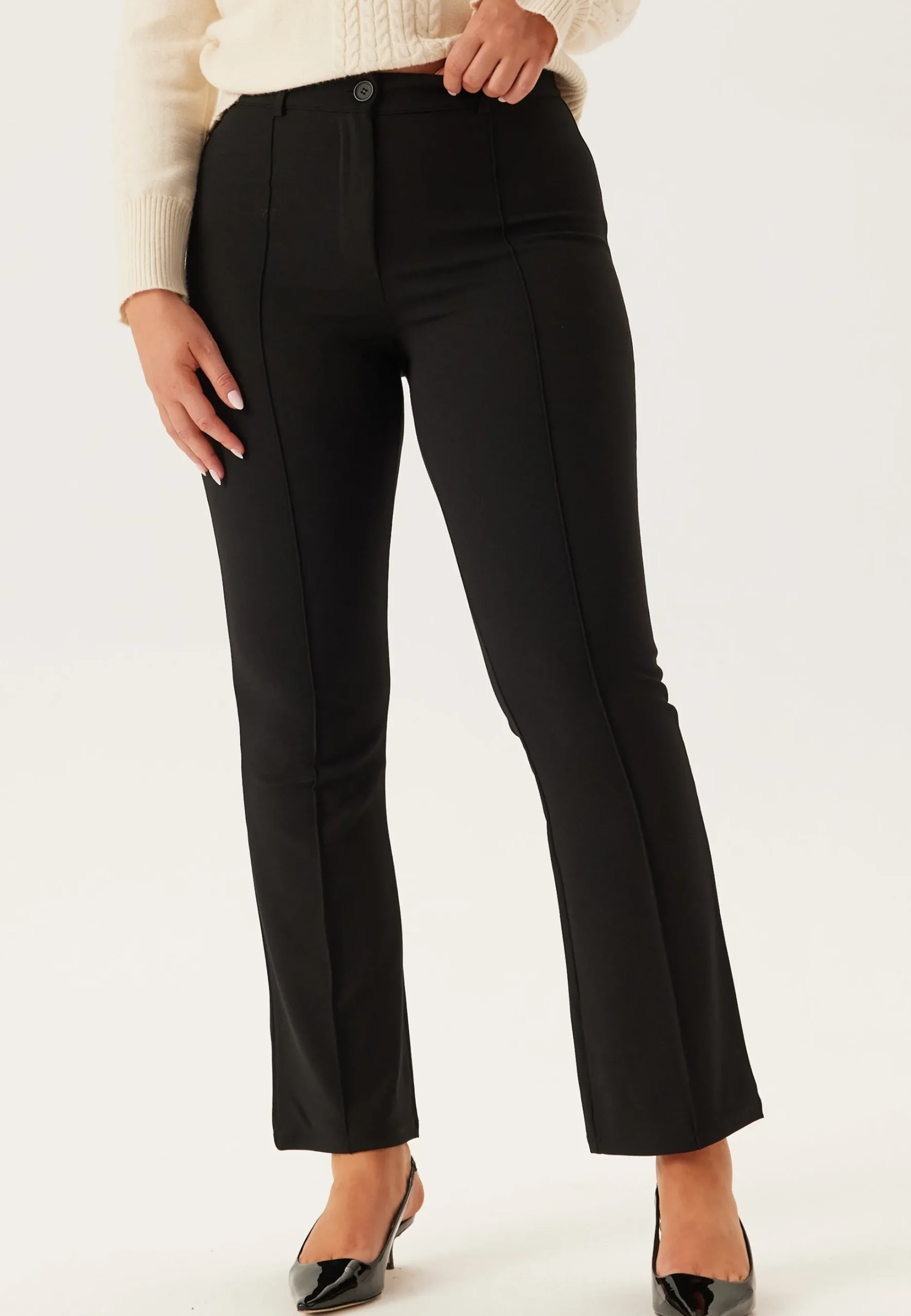 Soft Flared Suit Trousers