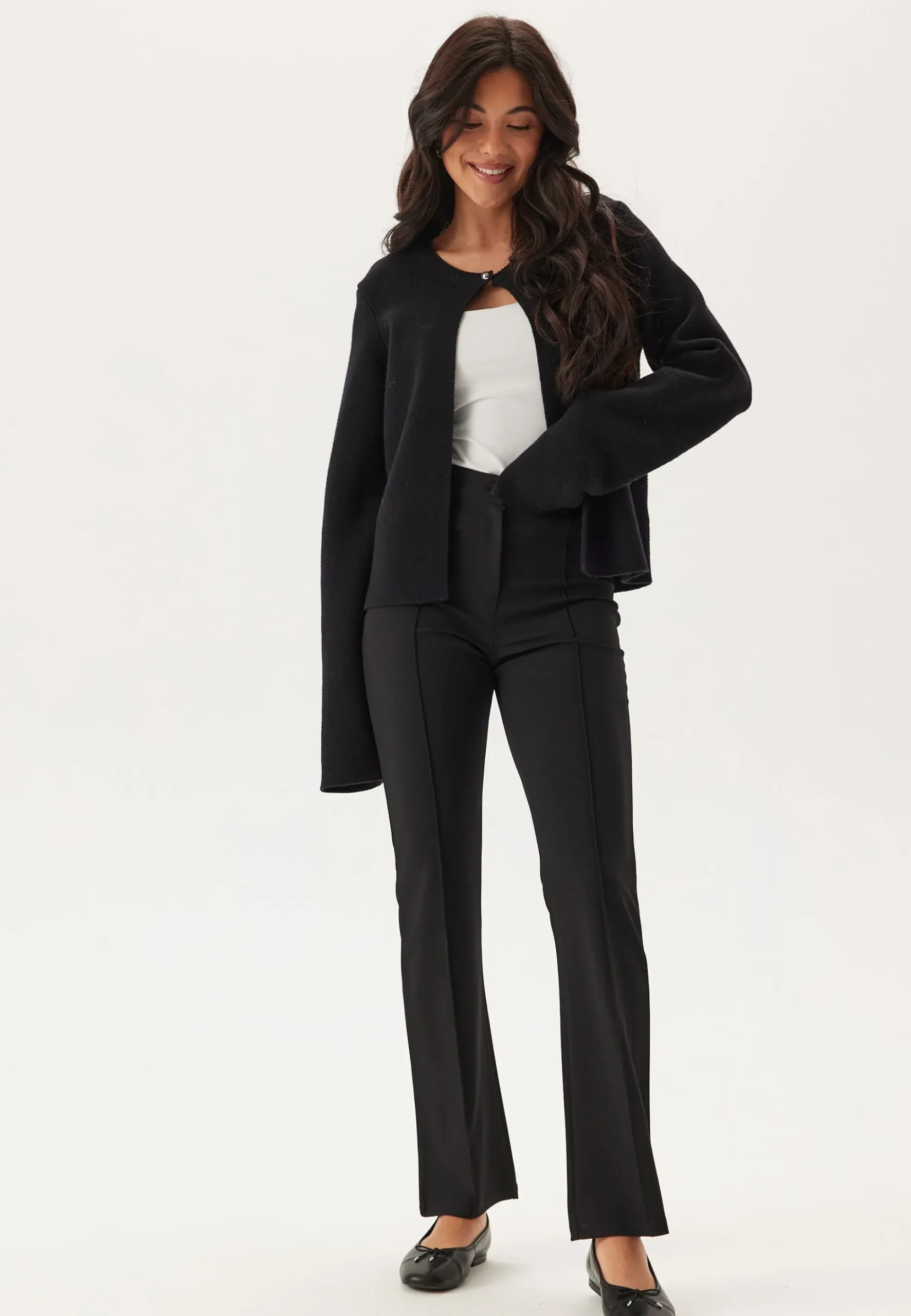 Soft Flared Suit Trousers