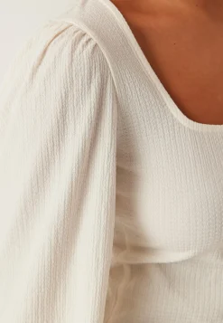 Square Neck Balloon Sleeve Top