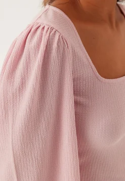 Square Neck Balloon Sleeve Top