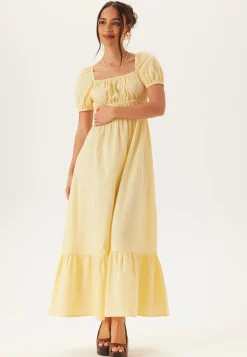 Square Neck Cotton Maxi Dress