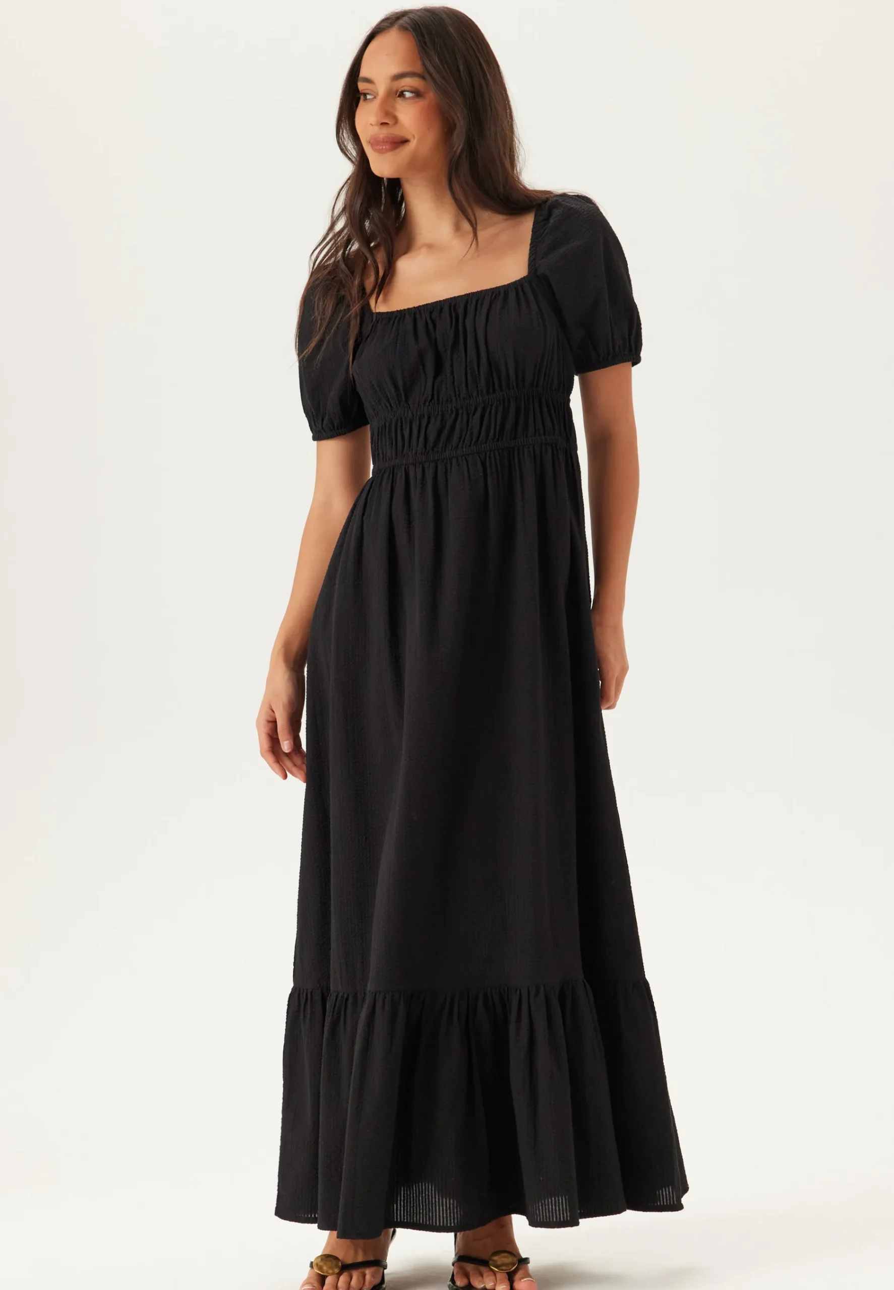 Square Neck Cotton Maxi Dress