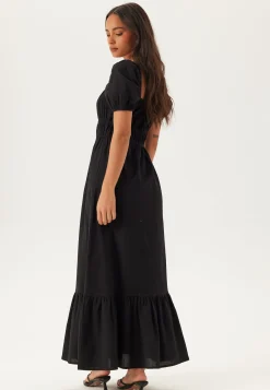 Square Neck Cotton Maxi Dress