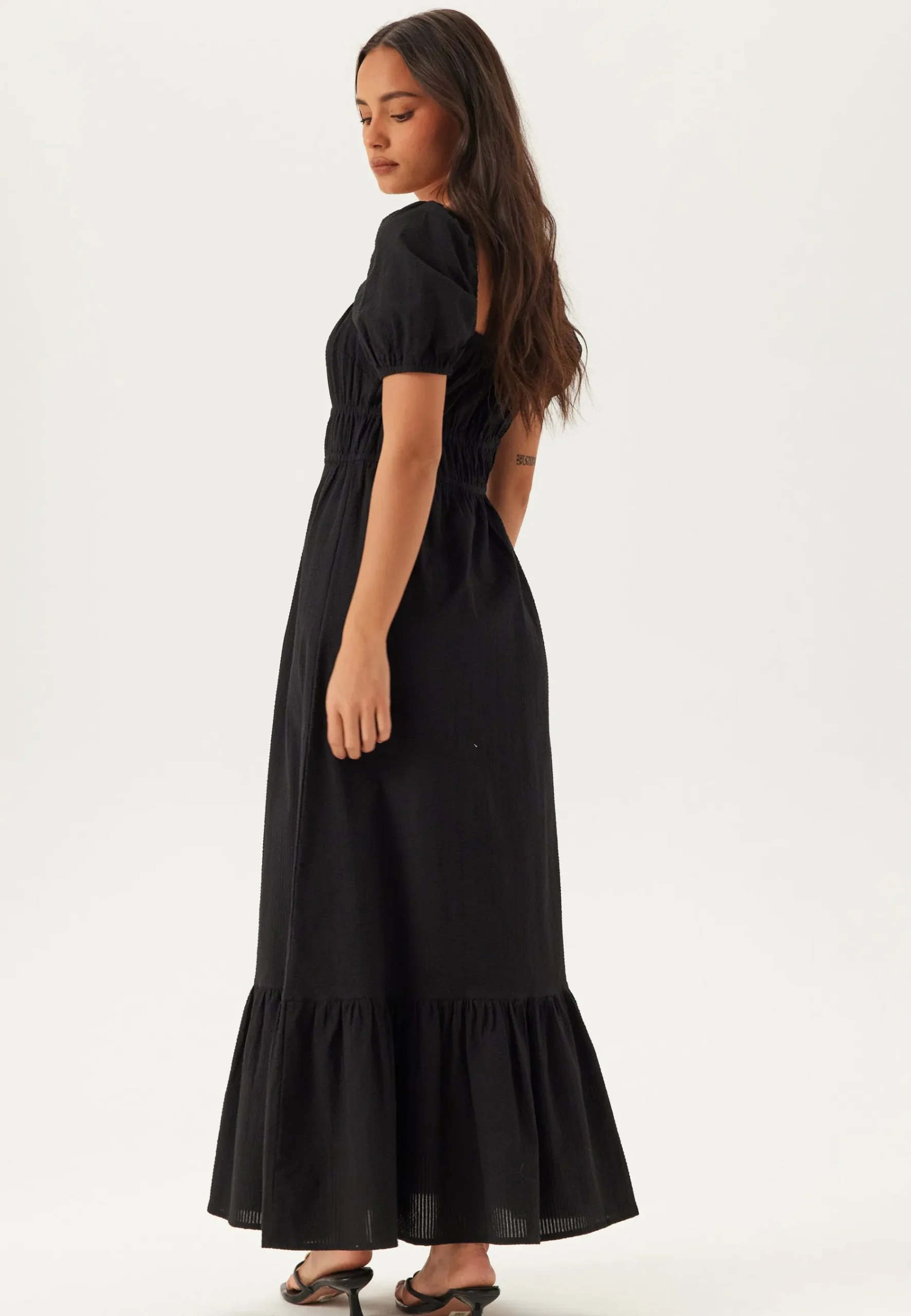 Square Neck Cotton Maxi Dress