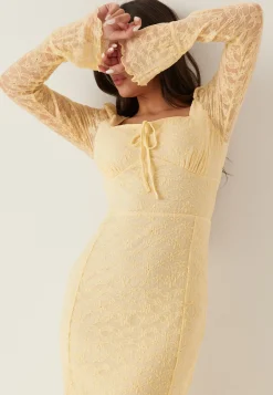 Square Neck Lace Dress