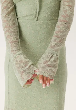 Square Neck Lace Dress
