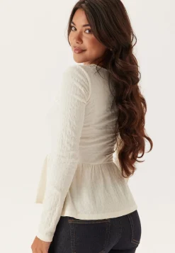 Square Neck Peplum Top
