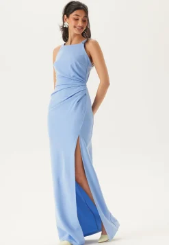 Square Neck Slit Maxi Dress