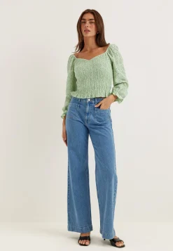 Square Neck Smock Top