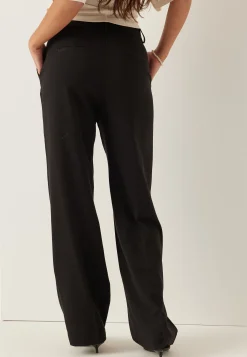 Straight High Waist Suit Trousers