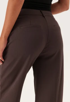 Straight High Waist Suit Trousers