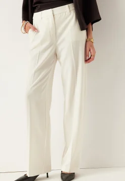 Straight High Waist Suit Trousers