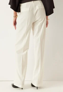 Straight High Waist Suit Trousers