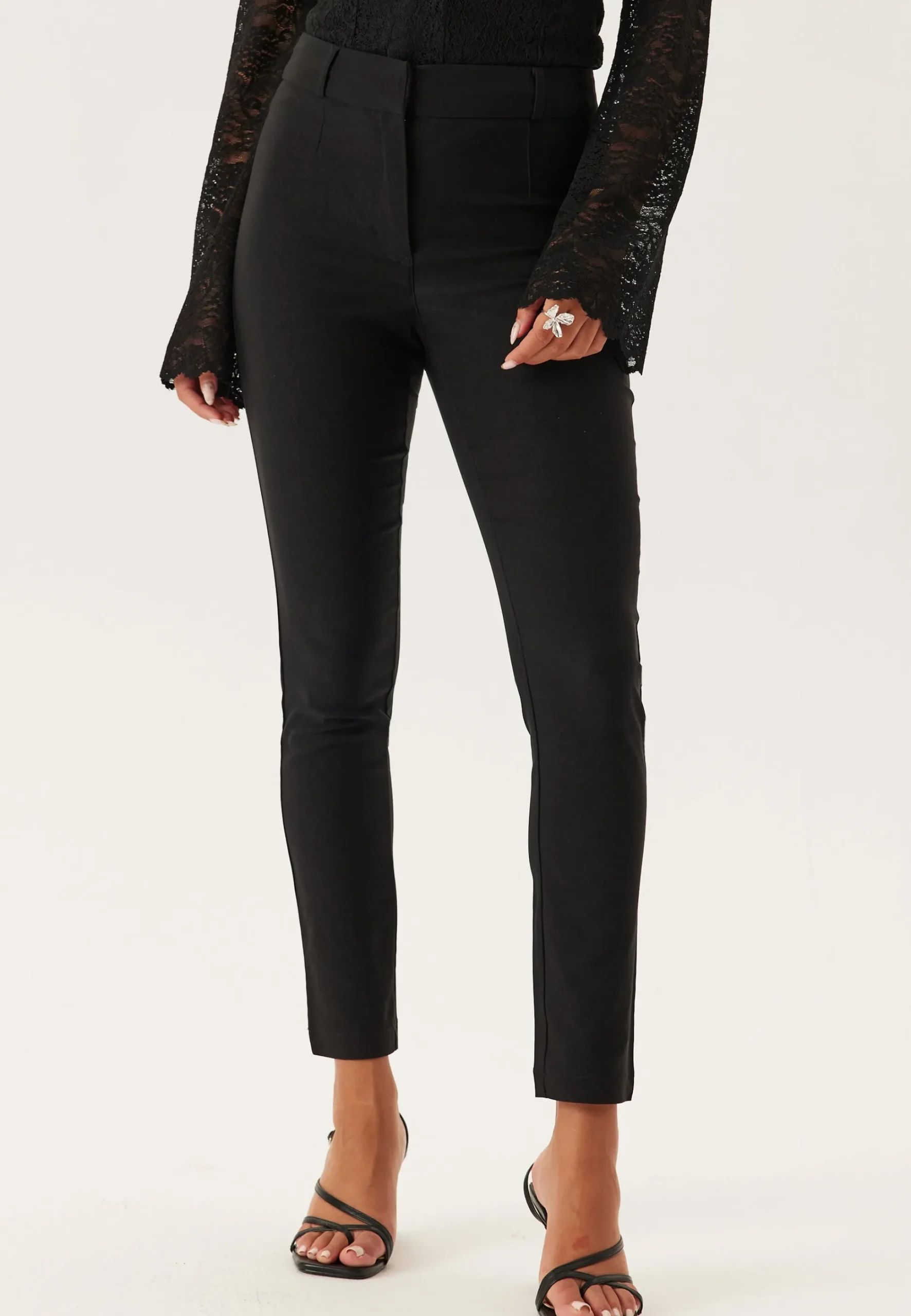Stretchy Ankle Push-Up Trousers
