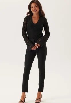 Stretchy Ankle Push-Up Trousers