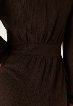 Structure Button Midi Dress