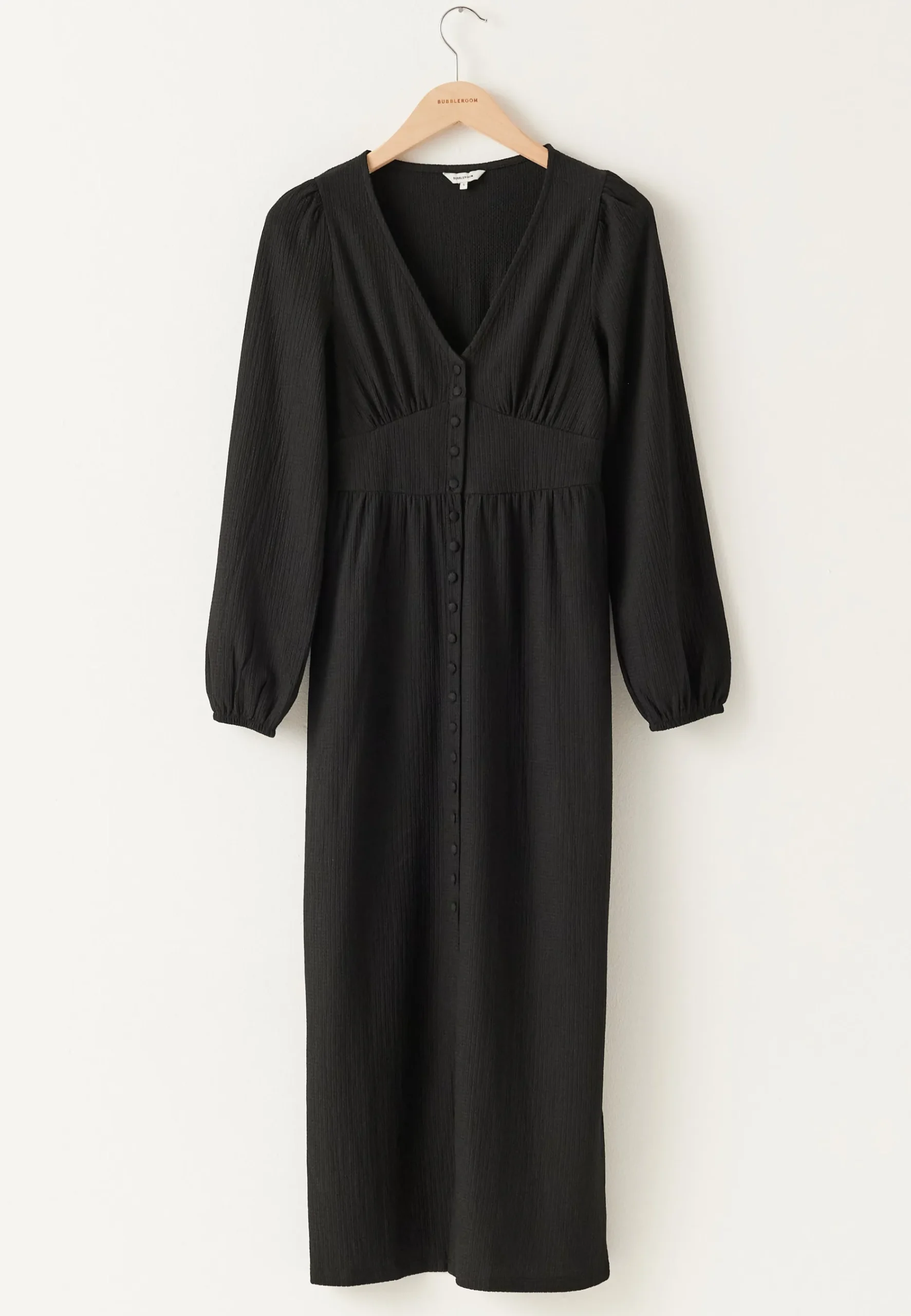 Structure Button Midi Dress