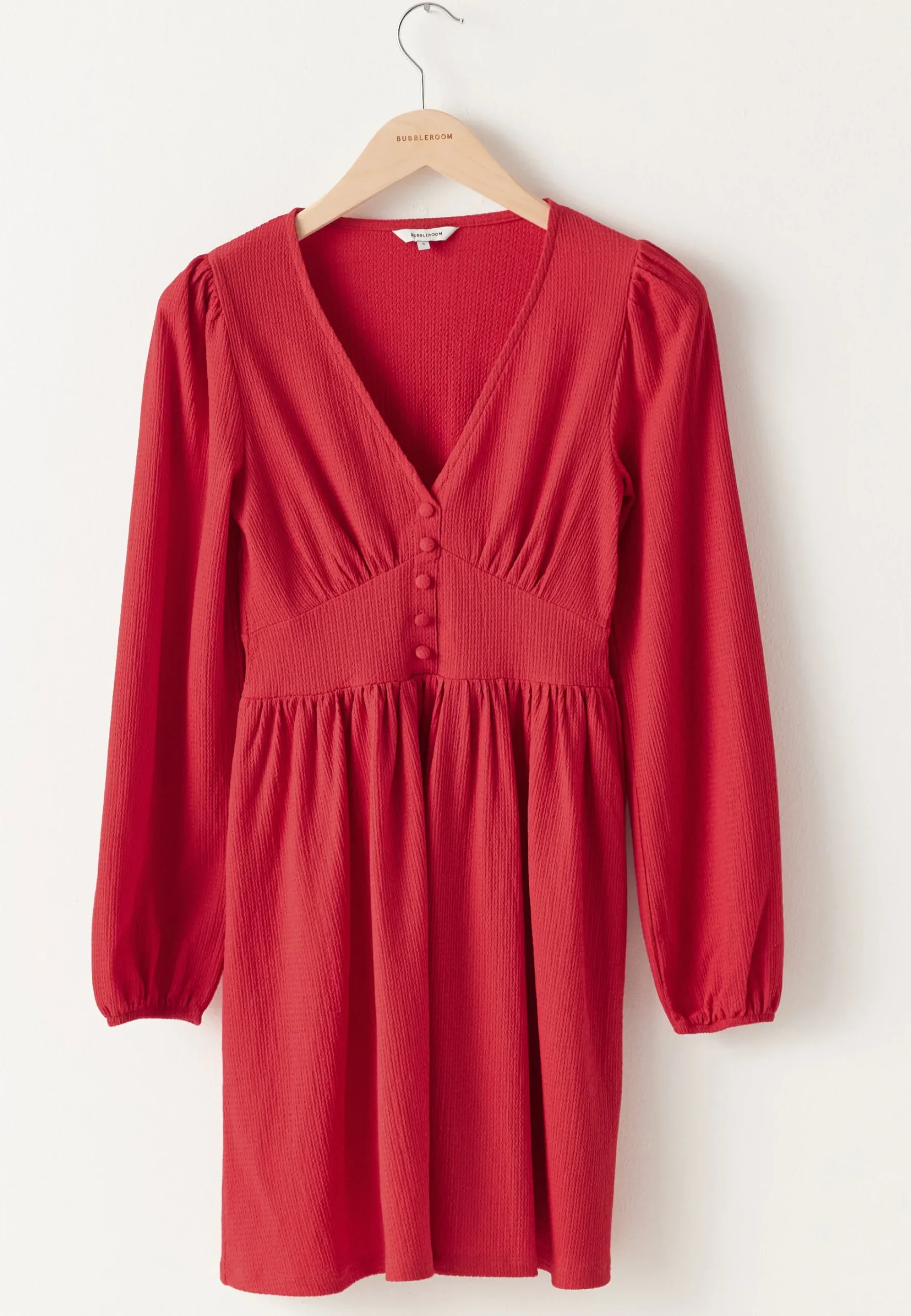 Structure Button Mini Dress