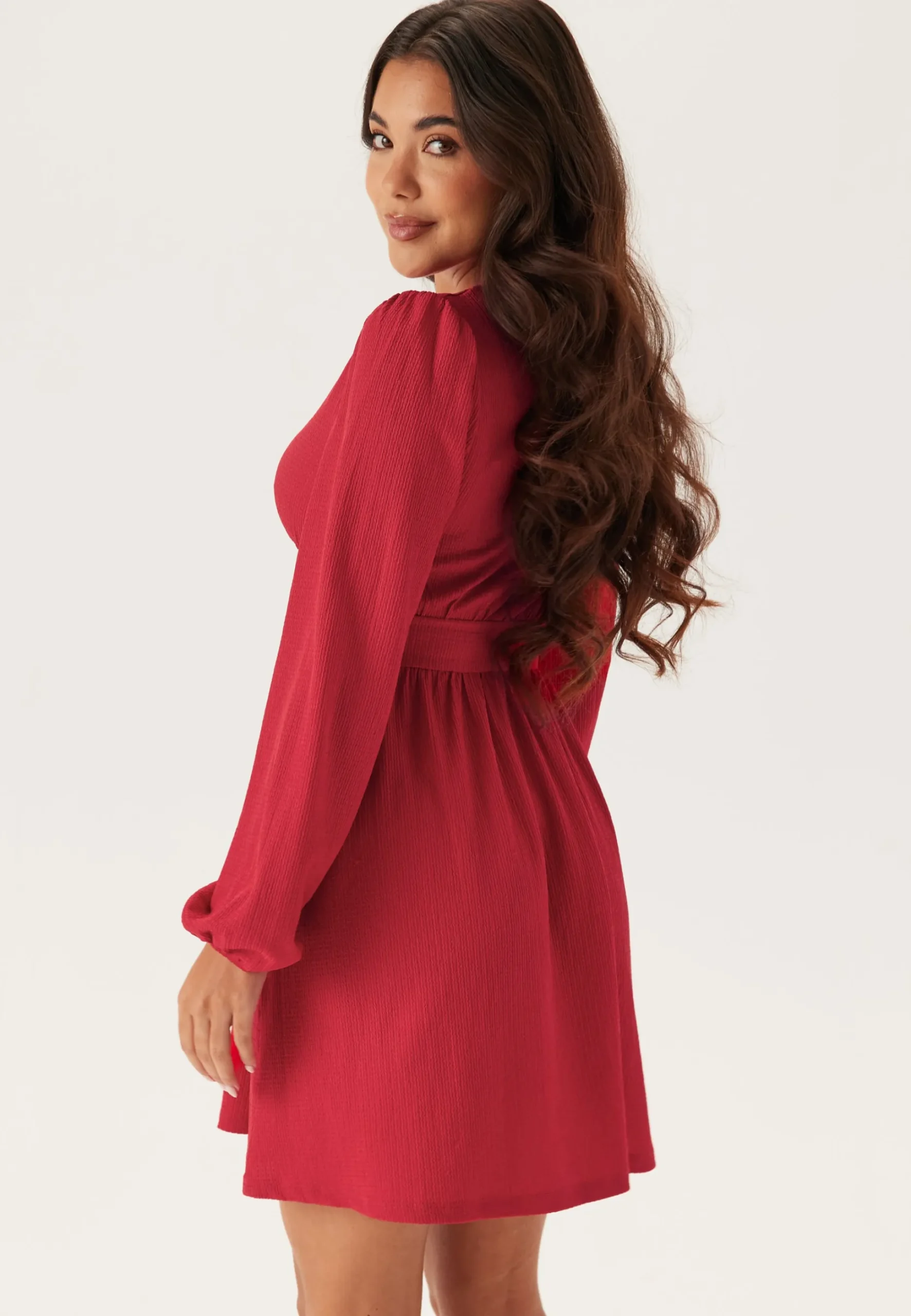 Structure Button Mini Dress