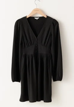 Structure Button Mini Dress