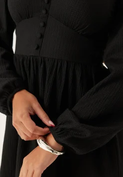 Structure Button Mini Dress