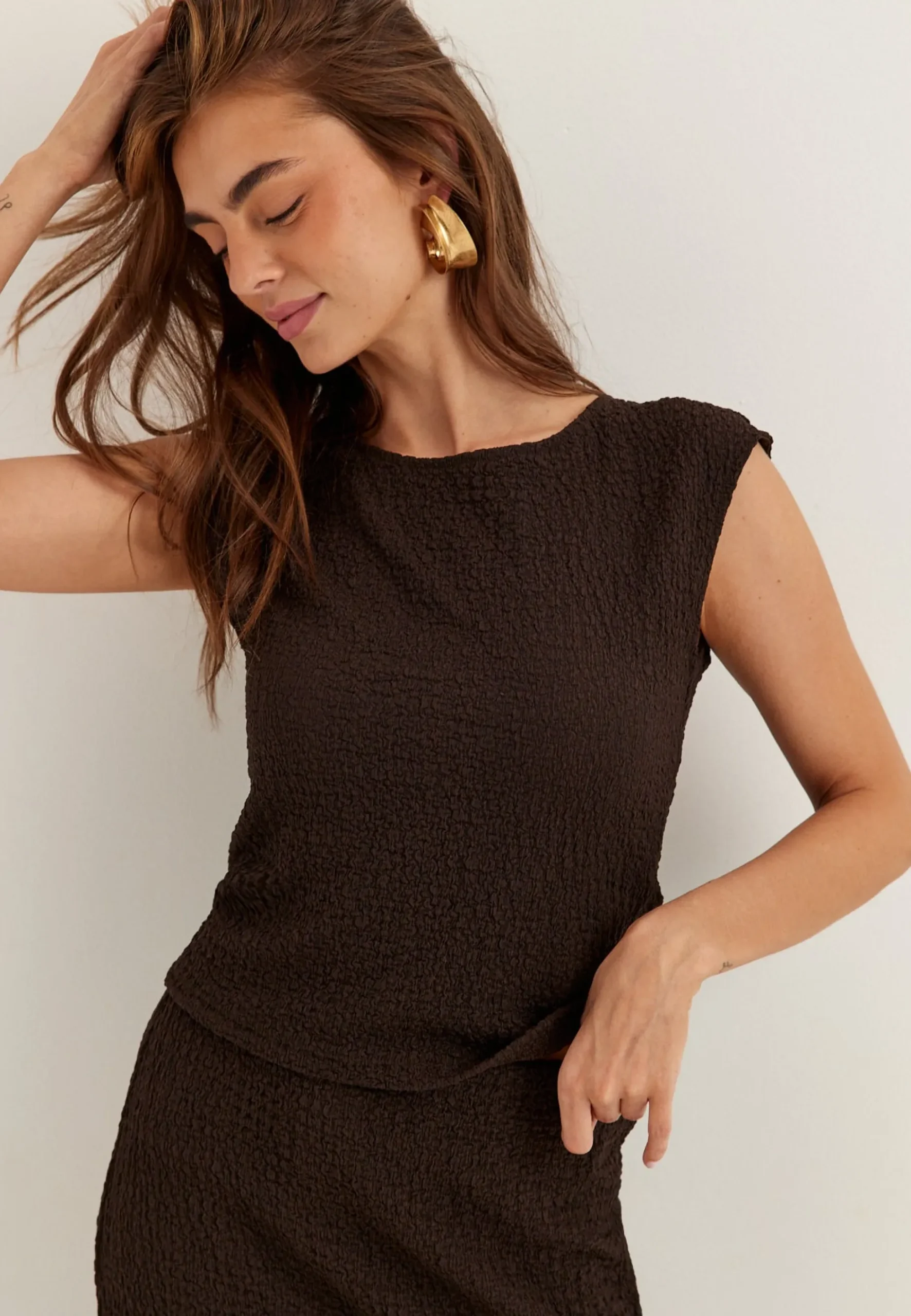 Structure Cap Sleeve Top